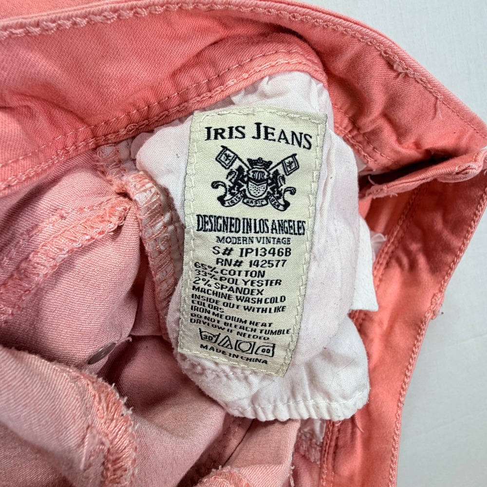 IRIS JEANS Women Coral Pink Skinny Fit Denim Jeans Size 05 - Picture 4 of 8
